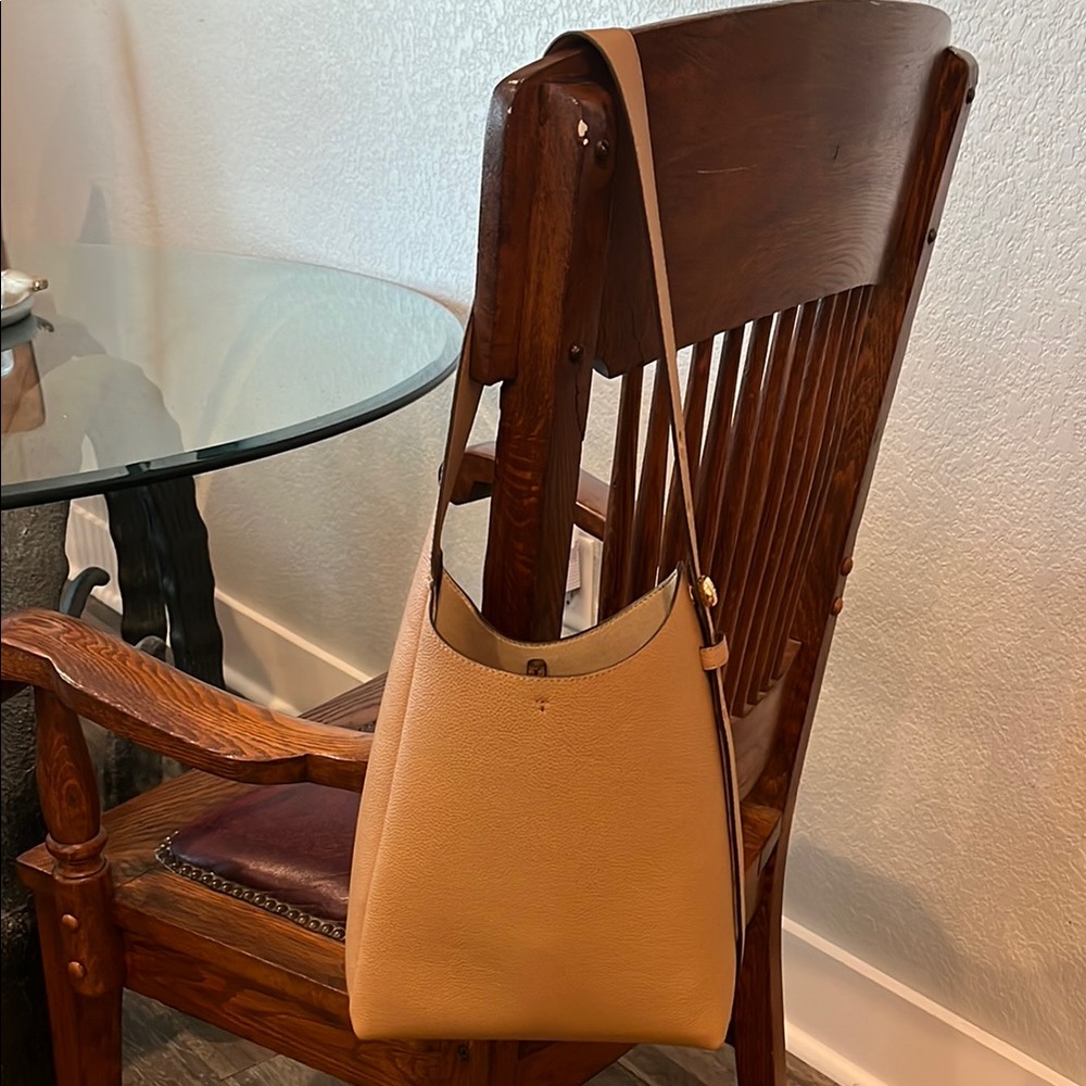 Tory Burch small Romy hobo in Tiramisu